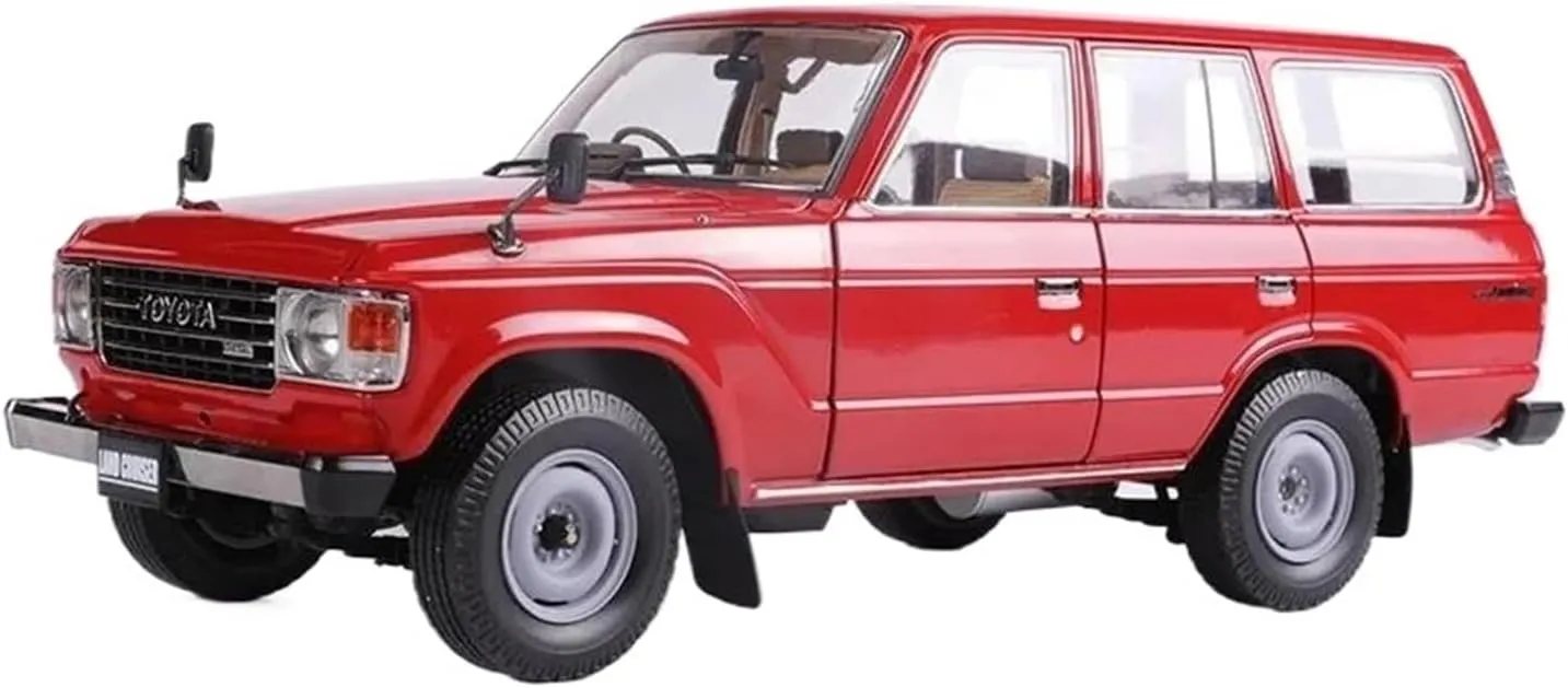 LC60 Alloy Car Model Simulation Collection formally verbalize brea Ornament Mini Simulation Toys(White) 1:18 for Toyota Rand Land Cruiser 