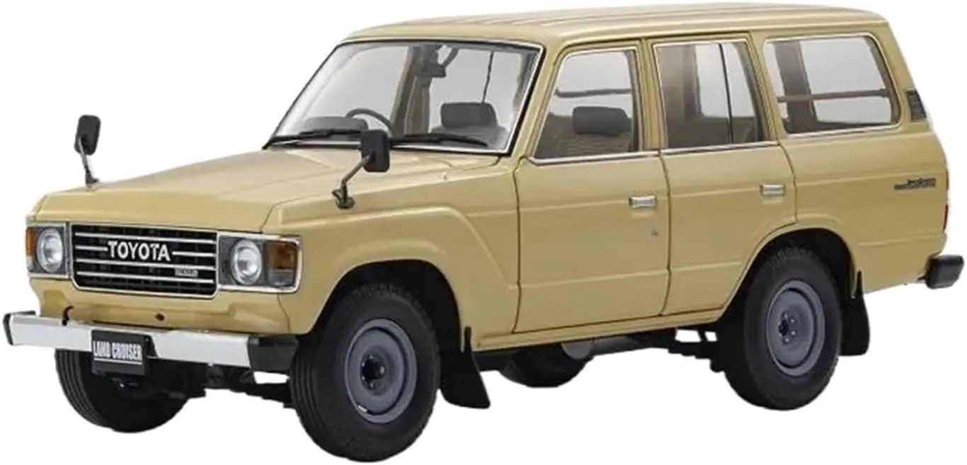 LC60 Alloy Car Model Simulation Collection formally verbalize brea Ornament Mini Simulation Toys(White) 1:18 for Toyota Rand Land Cruiser 