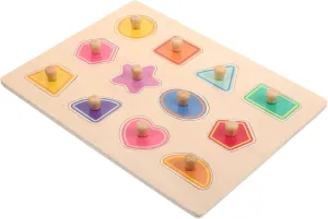 Learning Experience BESPORTBLE 1Set Cartoon Enlightenment Puzzle Safe Cognition Puzzle illuminate concentrate avail veil for Educational Travel Random Colors Shapes Fun 