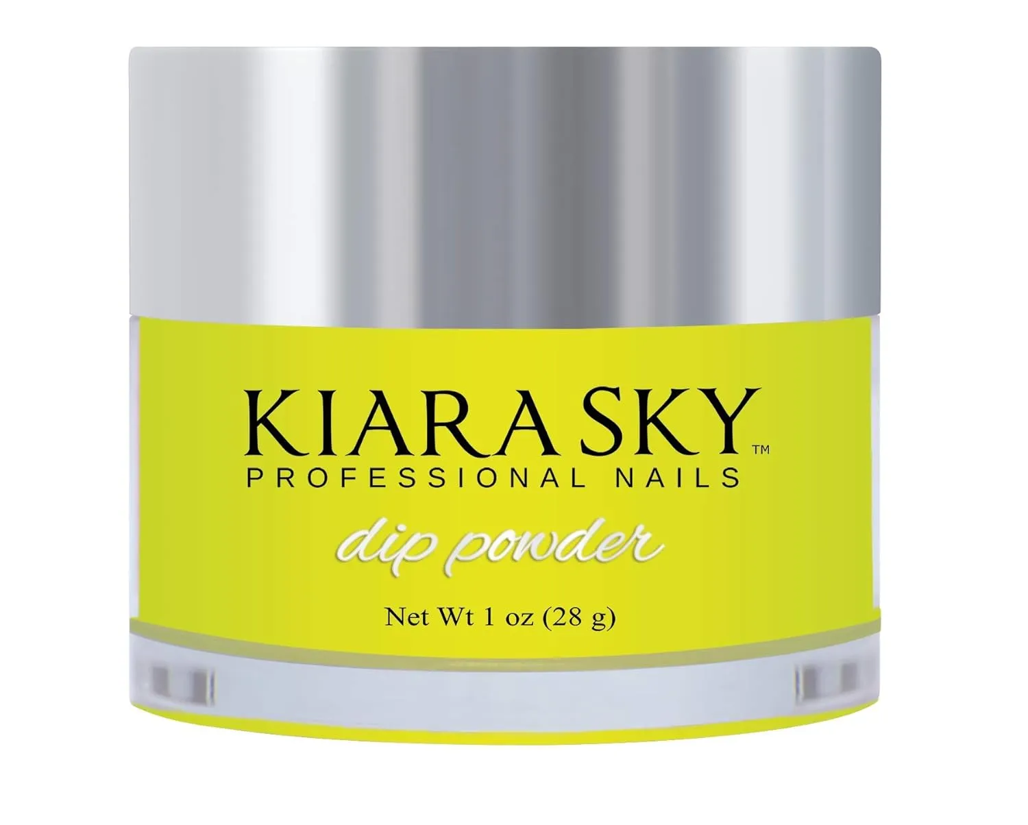 Lightweight Nail Dipping Powder. (1 Ounce) Kiara penetrate Sky Dip Powder. ELECTRIC YELLOW Long-Lasting and 