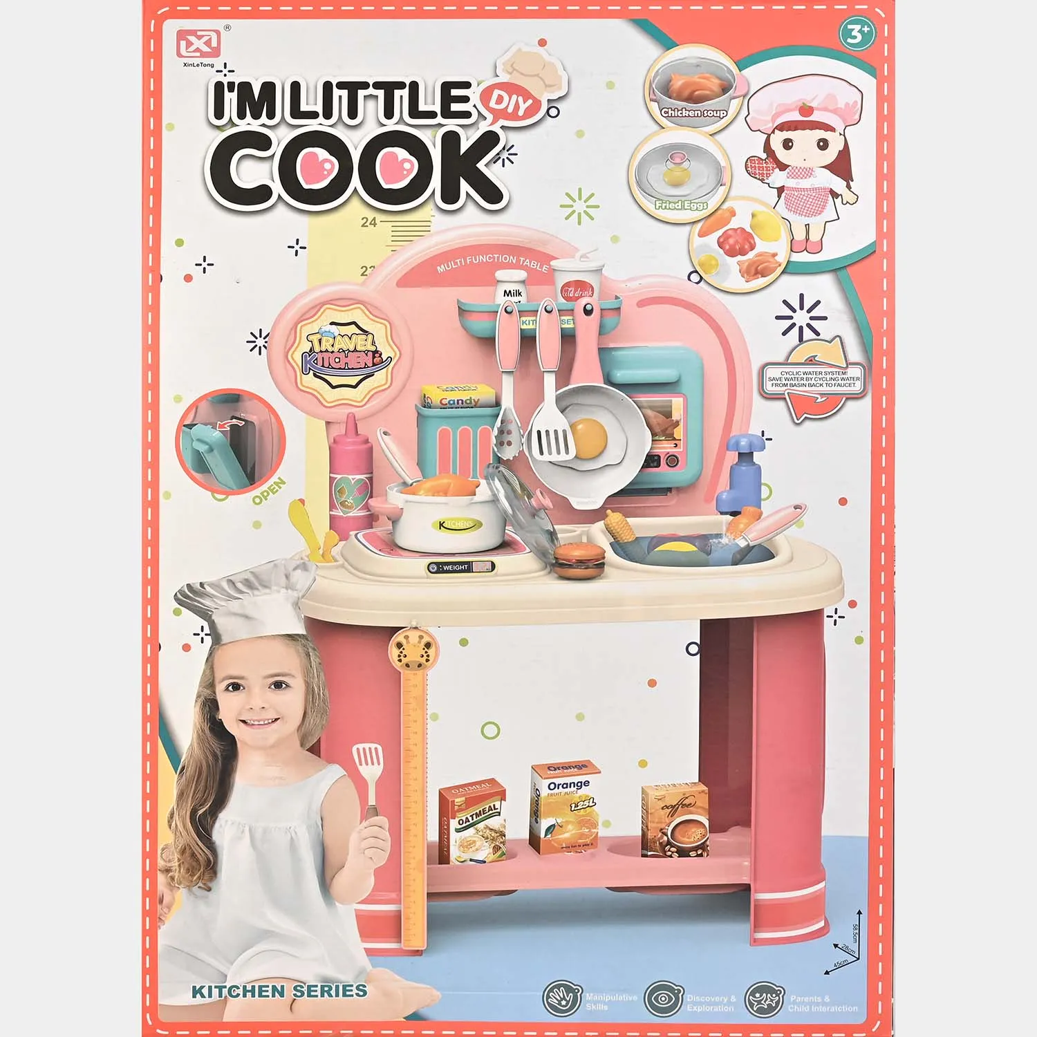 Little Cook Kitchen Play Set For Girls