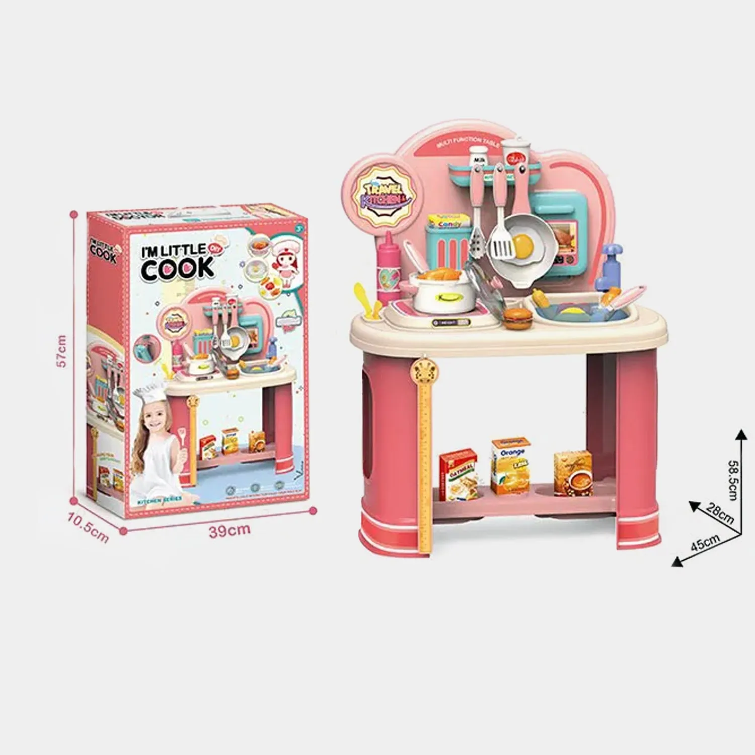 Little Cook Kitchen Play Set For Girls