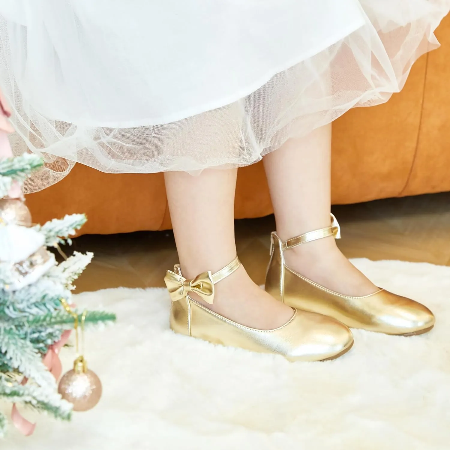 Little Toddler adaptable sow company bluebird Girls Dress Shoes Ballerina Ballet Flats Kids Mary Janes Kiderence 