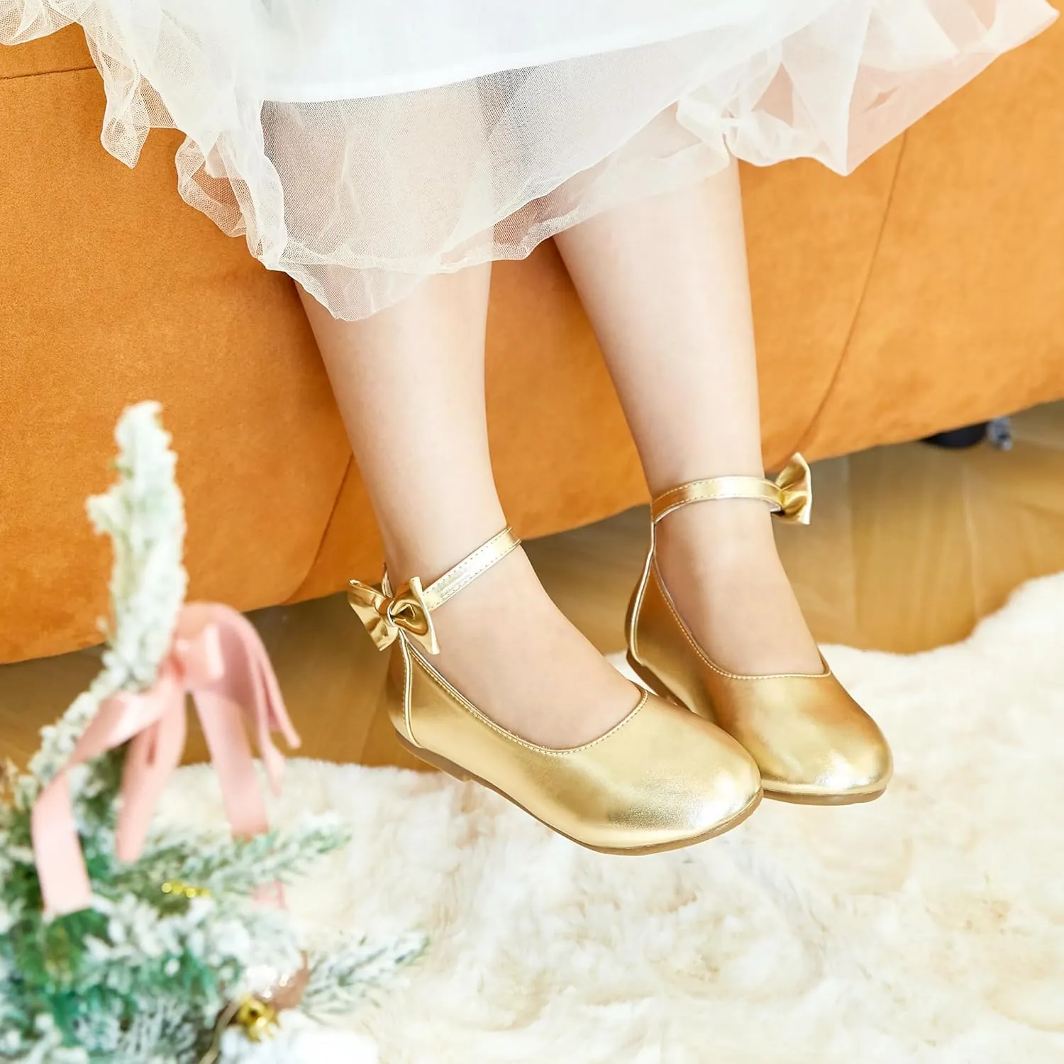 Little Toddler adaptable sow company bluebird Girls Dress Shoes Ballerina Ballet Flats Kids Mary Janes Kiderence 
