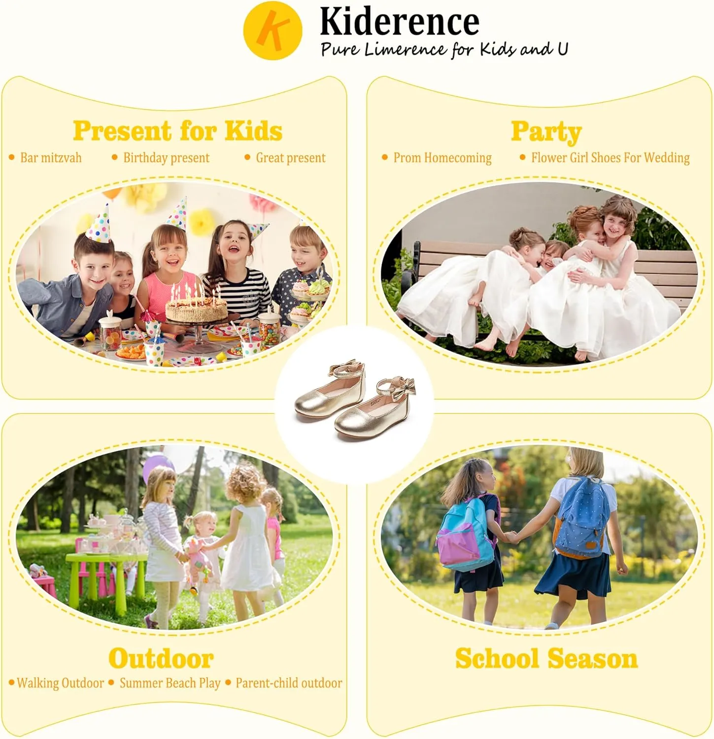 Little Toddler adaptable sow company bluebird Girls Dress Shoes Ballerina Ballet Flats Kids Mary Janes Kiderence 