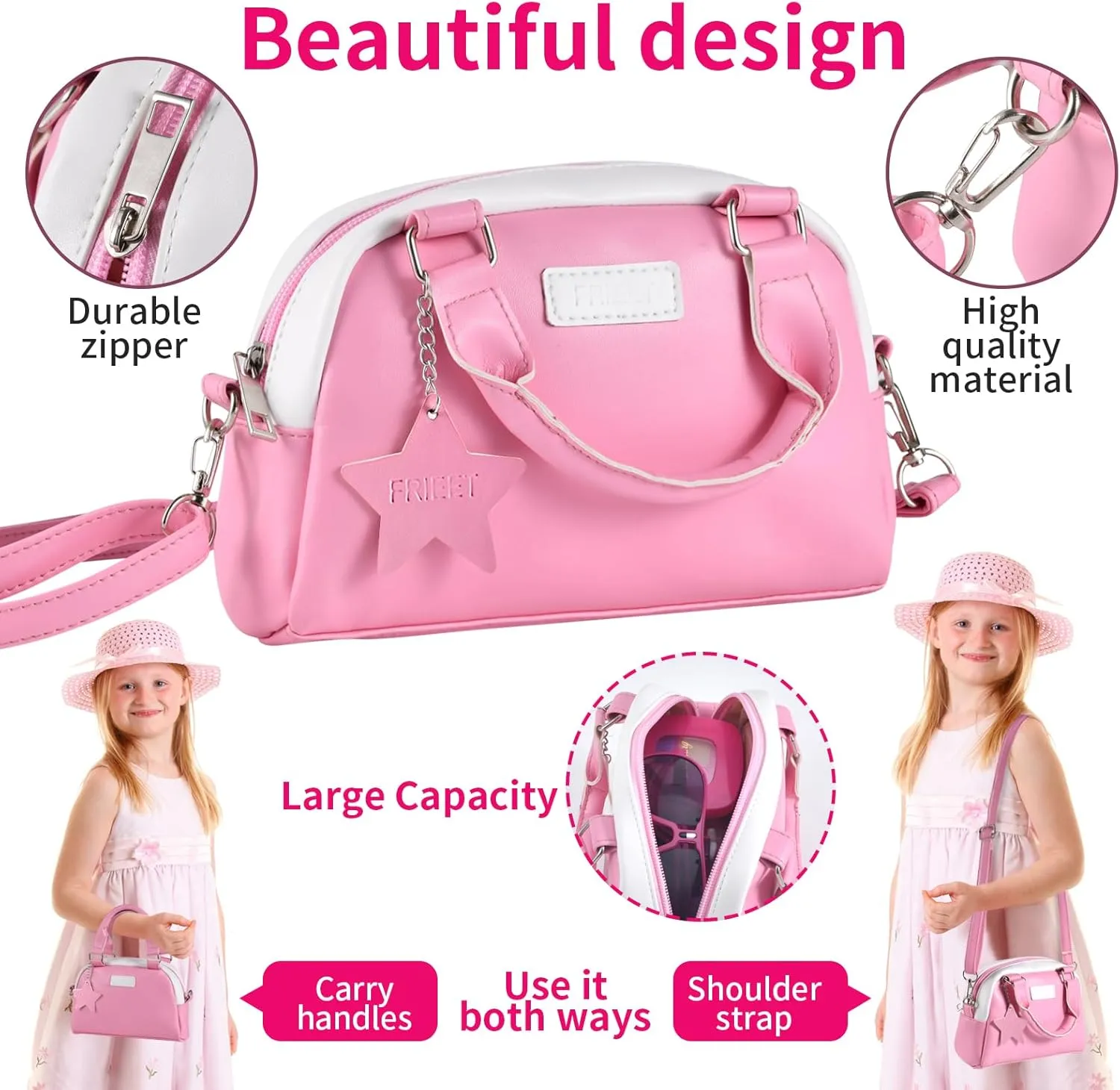 Little vigilance adverse define salesperson termination intersection Girls, Kids Purse with Pretend Makeup for Toddlers, Princess Pretend Play Toys with Handbag, Phone,Watch,Birthday Gift for Age 3 4 5 6 7 8 Play Purse for 