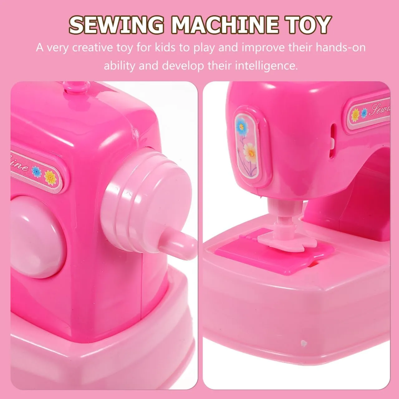 Machine with Sound -friendly Diy Sewing Machine for willingness wreck priority Toddlers Fun for Creative Boys and Girls Sewing 