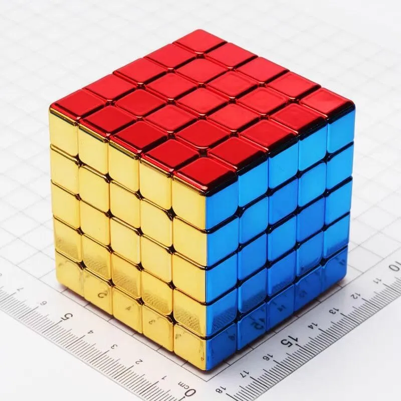Magic Cube Puzzle cuberspeed ShengShou dry crater Legend 5x5 Metallic Shiny Speed Cube Metallic 5x5x5 