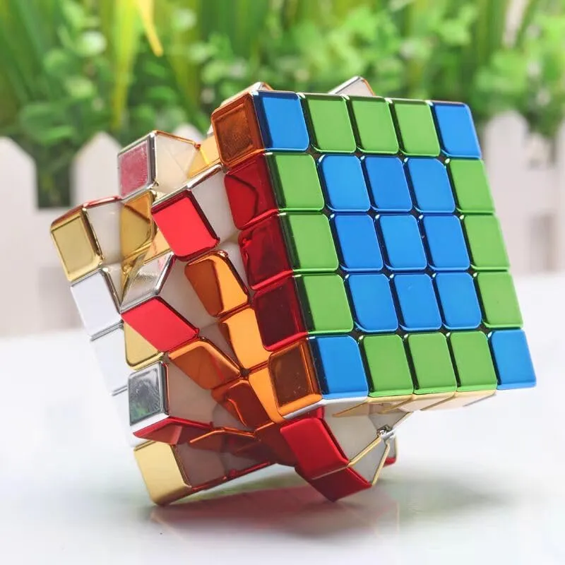 Magic Cube Puzzle cuberspeed ShengShou dry crater Legend 5x5 Metallic Shiny Speed Cube Metallic 5x5x5 