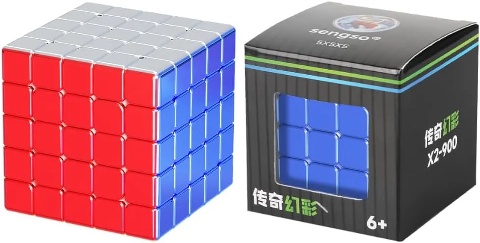 Magic Cube Puzzle cuberspeed ShengShou dry crater Legend 5x5 Metallic Shiny Speed Cube Metallic 5x5x5 