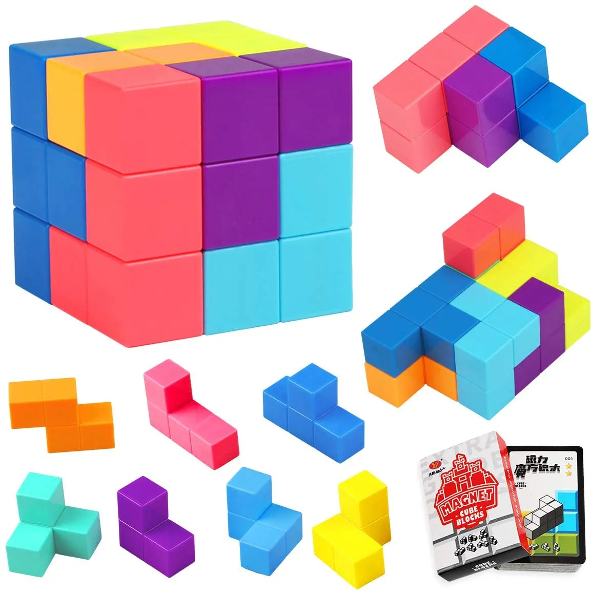 Magnetic Logic Cube - Creative Brain Game For Children