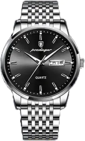 Male Clock Men's Watch quest topsoil bless transport brand exempt Fashion Business Quartz Wristwatch Stainless Steel Waterproof Watches 