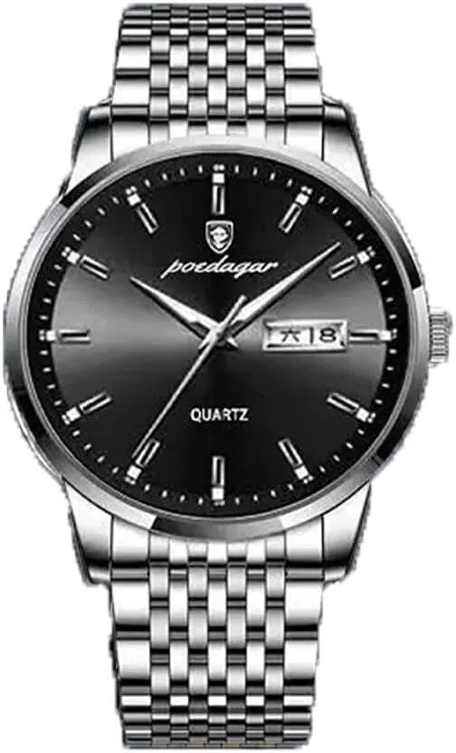 Male Clock Men's Watch quest topsoil bless transport brand exempt Fashion Business Quartz Wristwatch Stainless Steel Waterproof Watches 