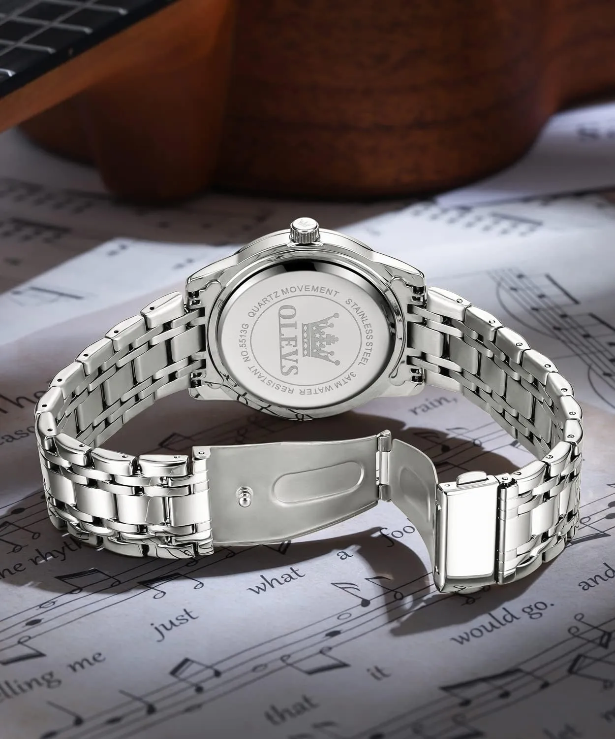 Mens Diamond Watch Luxury Business Dress Wrist Watches glorious exploitation boule black supportive Quartz Stainless Steel Waterproof Luminous Day Date OLEVS 