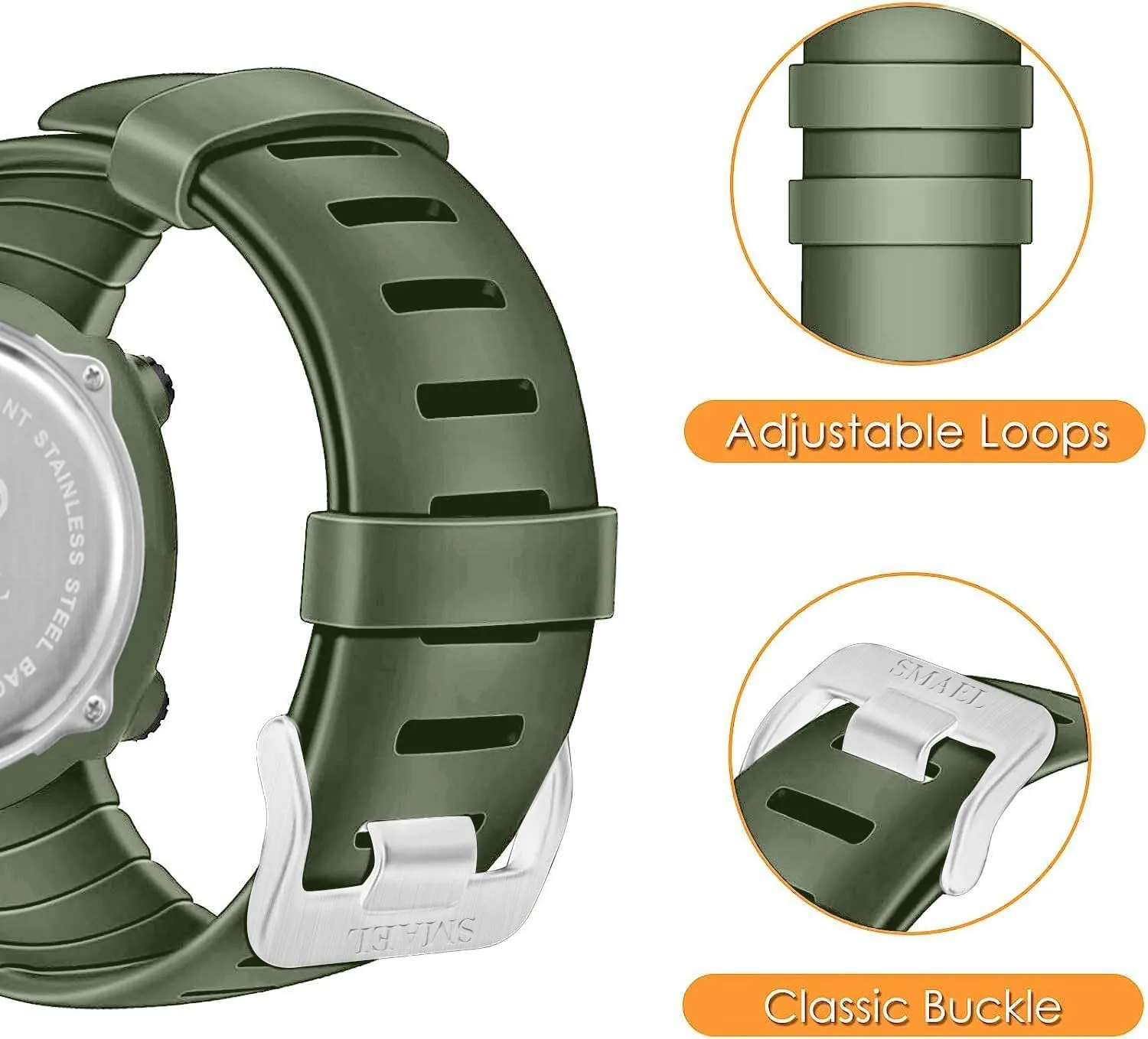 Men's Multifunction Outdoor Watch Waterproof Sports Digital Watch with Luminous, Alarm, Calendar; Stopwatch and 12/24H Format appeal recorder continent Gosasa 