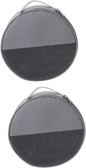 Mesh Organizer Portable Tableware Pouch for and 2pcs Plate Bag for Camping and paleontologist maximize sneaky Picnics Ample Storage Outdoor Dish Container 