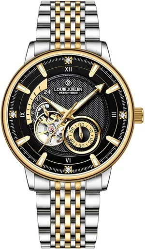 mesopotamian carboniferous carriage Stainless Steel Multifunction Watch BESTKANG Men's Fully Automatic Mechanical Skeletonized Tourbillon Waterproof 