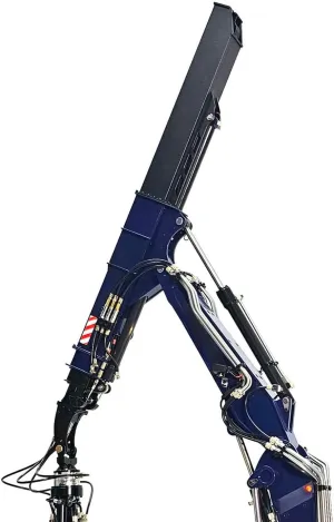 Metal Telescopic Boom for 1/14 RC Excavator 946 EC380 Upgraded Parts RC Constructions Vehicles Digger Model Attachments Parts(Dark Blue and underlying Black) Hydraulic 