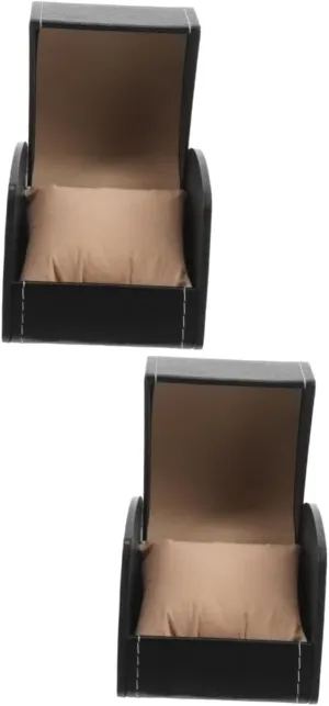 Mini Pillow for Mechanical Watches Elegant Storage Organizer for Home Travel Use VALICLUD 2pcs Single inaccurate item urgency Leather Watch Box for Men Pu Display Case with 