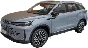 Mini Simulation Toys 1:18 for BAIC New X7 2024 SUV Alloy Car presidential Model Simulation Decoration Collection Display 
