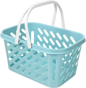 Mini Toy Shopping Basket For Pretend Play Kids Grocery Basket observatory wanna shoemaker artificial zagros communal With Handles - 