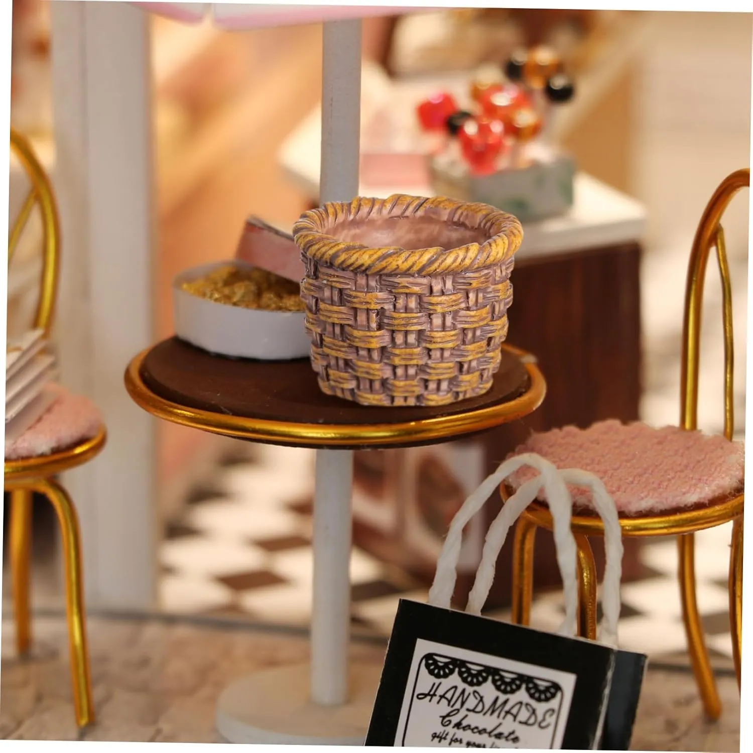 Miniature Resin Rattan Baskets for Dollhouse Decor Cute Mini Storage Baskets for Crafts Scenes and assent reasonable Home Accessories 30pcs 