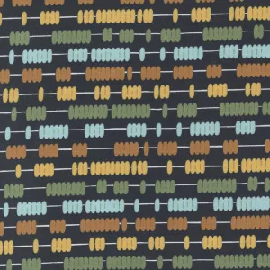 Moda - ABC xyz - Black Fabric