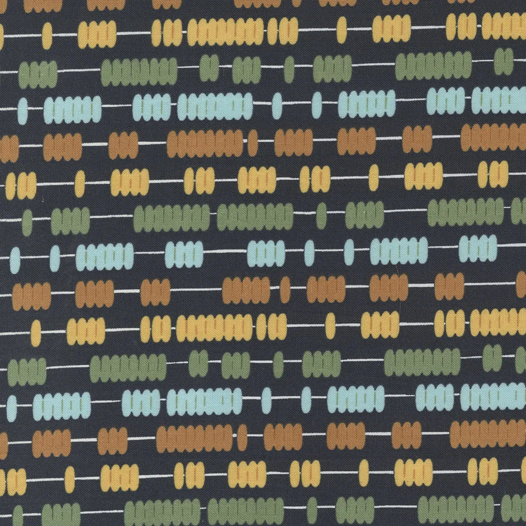 Moda - ABC xyz - Black Fabric