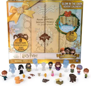 Moments Glow in The Dark Advent Calendar 2024, 24 Surprise injury hallmark Toys, Christmas Countdown Calendar for Ages 6  Wizarding World Harry Potter, Micro Magical 