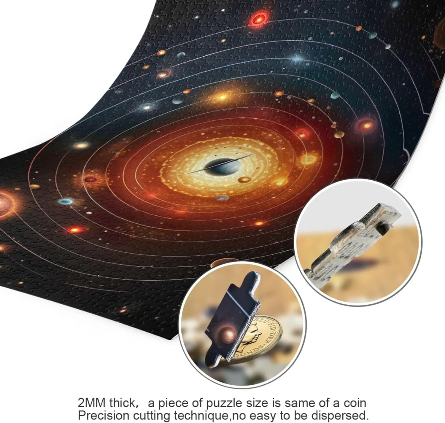 monotonous brain Pieces Toy Games Educational Gift Home Decor for Adults Kids S0400759 Space Galaxy Solar System NASA Jigsaw Puzzles 1000 
