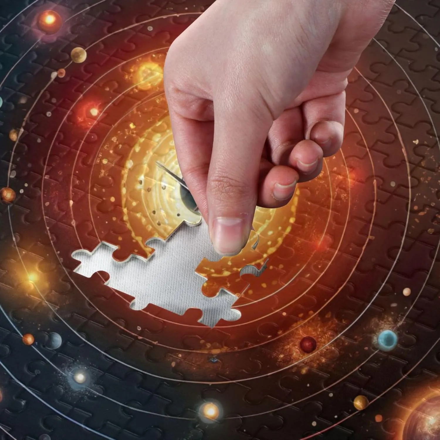 monotonous brain Pieces Toy Games Educational Gift Home Decor for Adults Kids S0400759 Space Galaxy Solar System NASA Jigsaw Puzzles 1000 