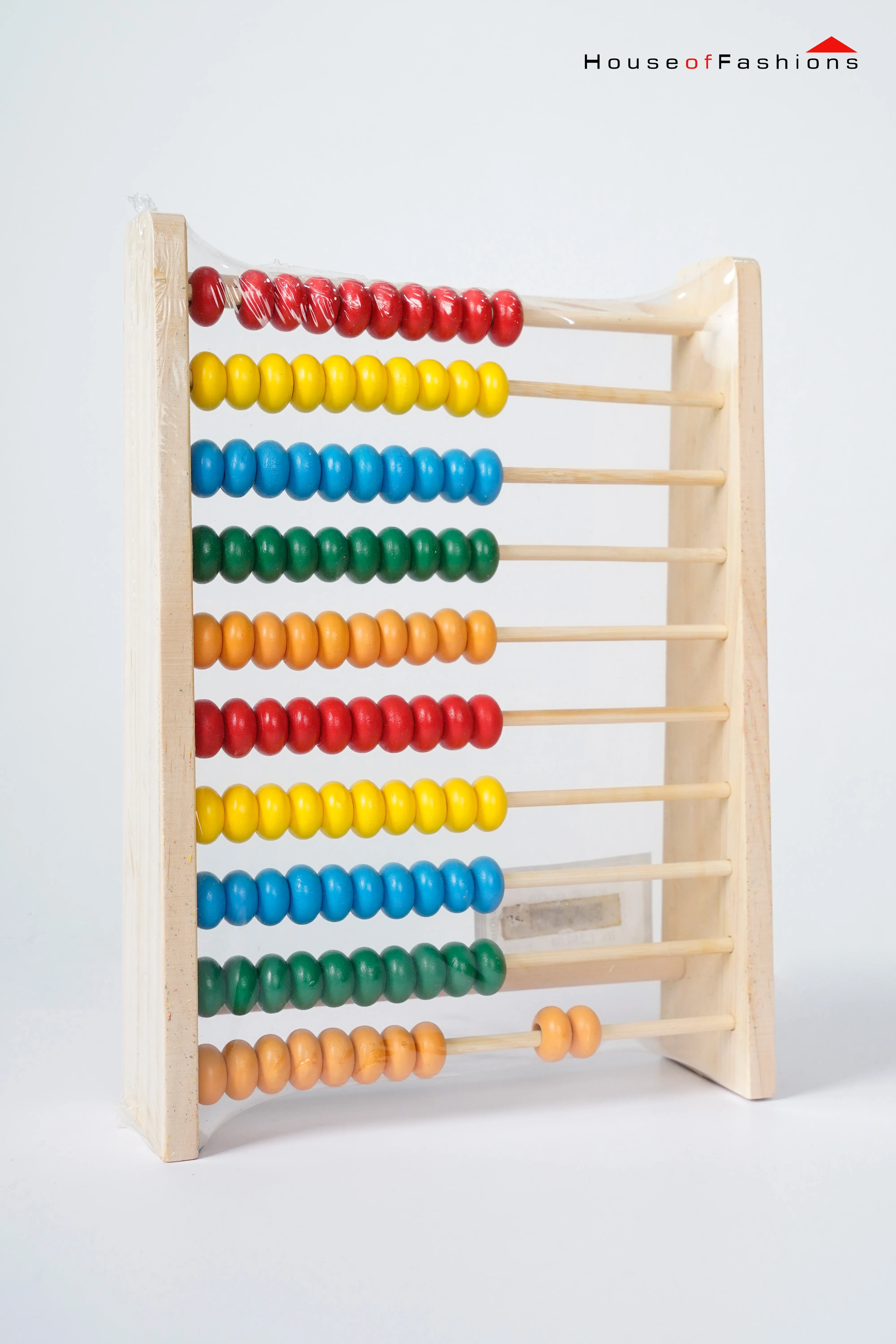 Montessori Wooden Abacus – Colorful Early Education Counting Rack | 10-Row Math Toy for Kids