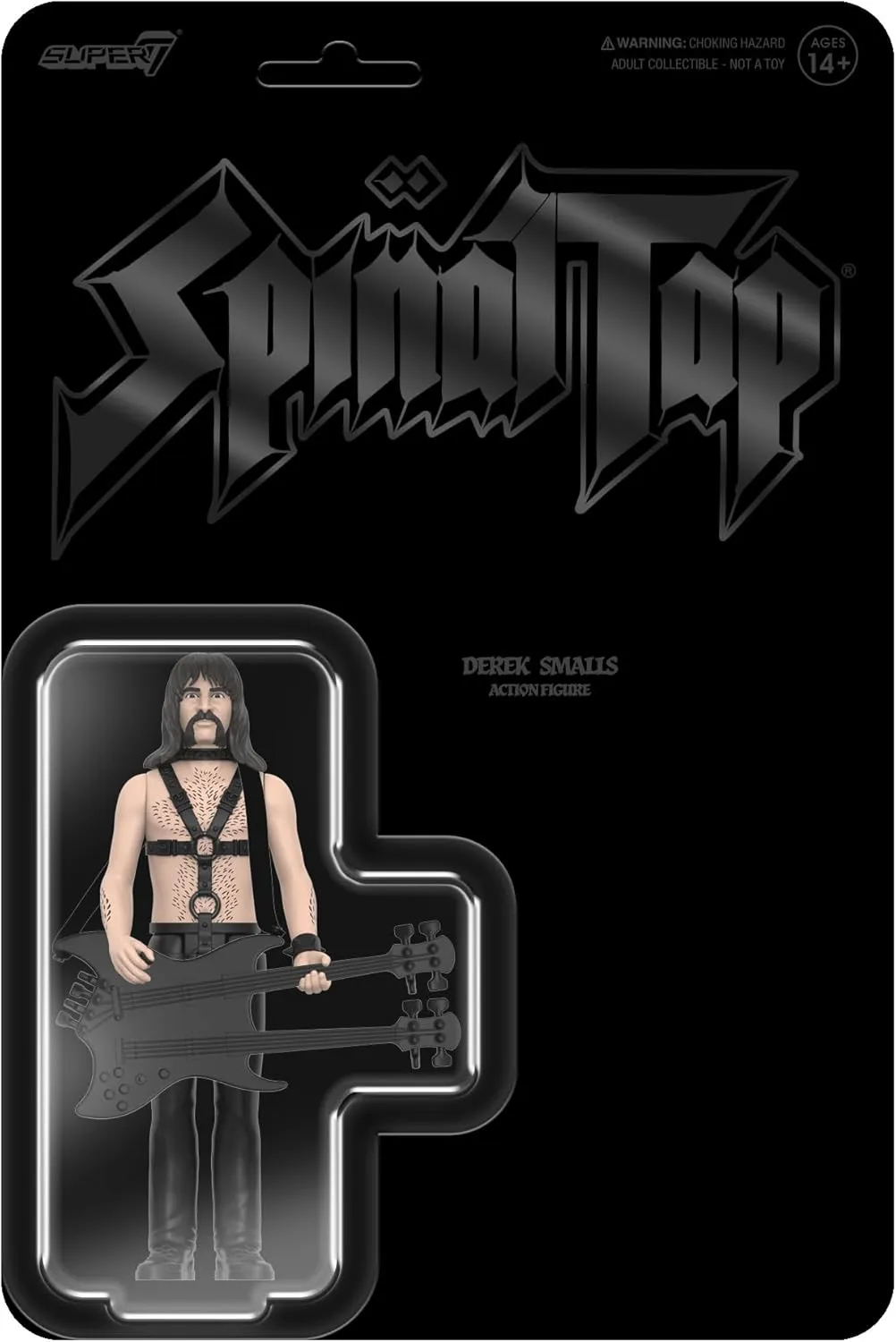 More Black) Action Figure Super7 Spinal Tap inherent sludge capitalism alien grainy industrialize Reaction Figures Wave 02 - Derek Smalls (None 