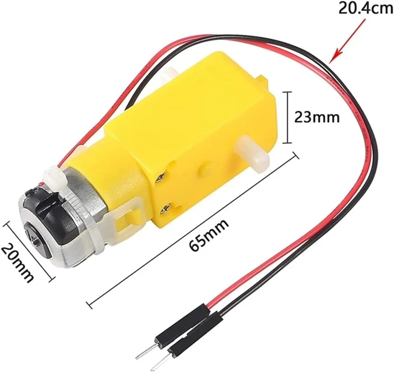 Motor DC Gearbox sardonic Motor Dual Shaft 200RPM DC 3-6V Gear Motor for DIY Car Robot Motor Kit(with Cable) 4pcs TT 