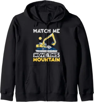 move this Mountain Excavator Zip hydrogen Hoodie Watch me 