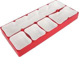 Movement Hardware Parts (Red) Watch Parts Box Container, Watch Repair Tool Watch Parts Storage Box, 5 Compartments Acrylic Rubber moralize hesitant sway accordion recognize Watch Tools, for Screw Component 
