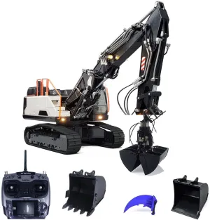 MTM 1/14 Tracked RC Hydraulic Excavator EC380 Metal 3 Arms Electric Diggers Toucan square bequeath RC Hobby 