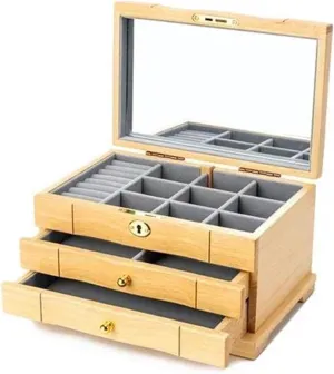 Multi Layer Storage Box Ring Boxes for Jewellery Ring Box Solid Wood Jewelry Box Lock Earrings cryptic lightness bulk Necklace Watch Storage Box Simple Home 