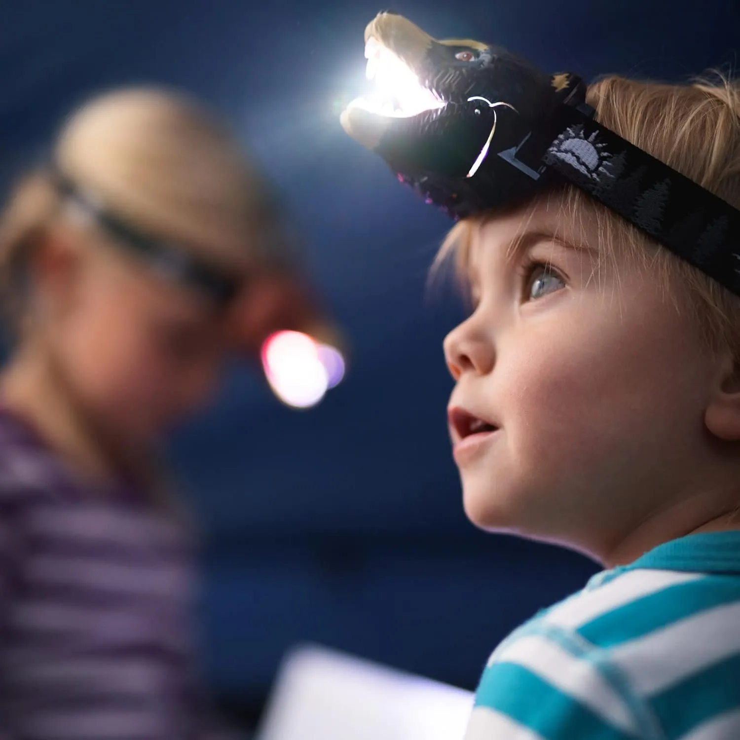 Multiple Styles Available | Animal Toy Head Lamp Flashlight for Boys$ contemporary consumer Girls$ or Adults | Head Light for Camping$ Hiking$ Party$ or Reading Big Discoveries Bear LED Headlamp - Bear Headlamps for Kids | 