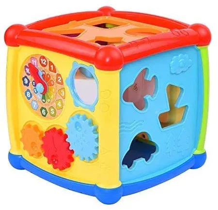 Musical 6-in-1 Shape Sorting Activity Cube for Toddlers