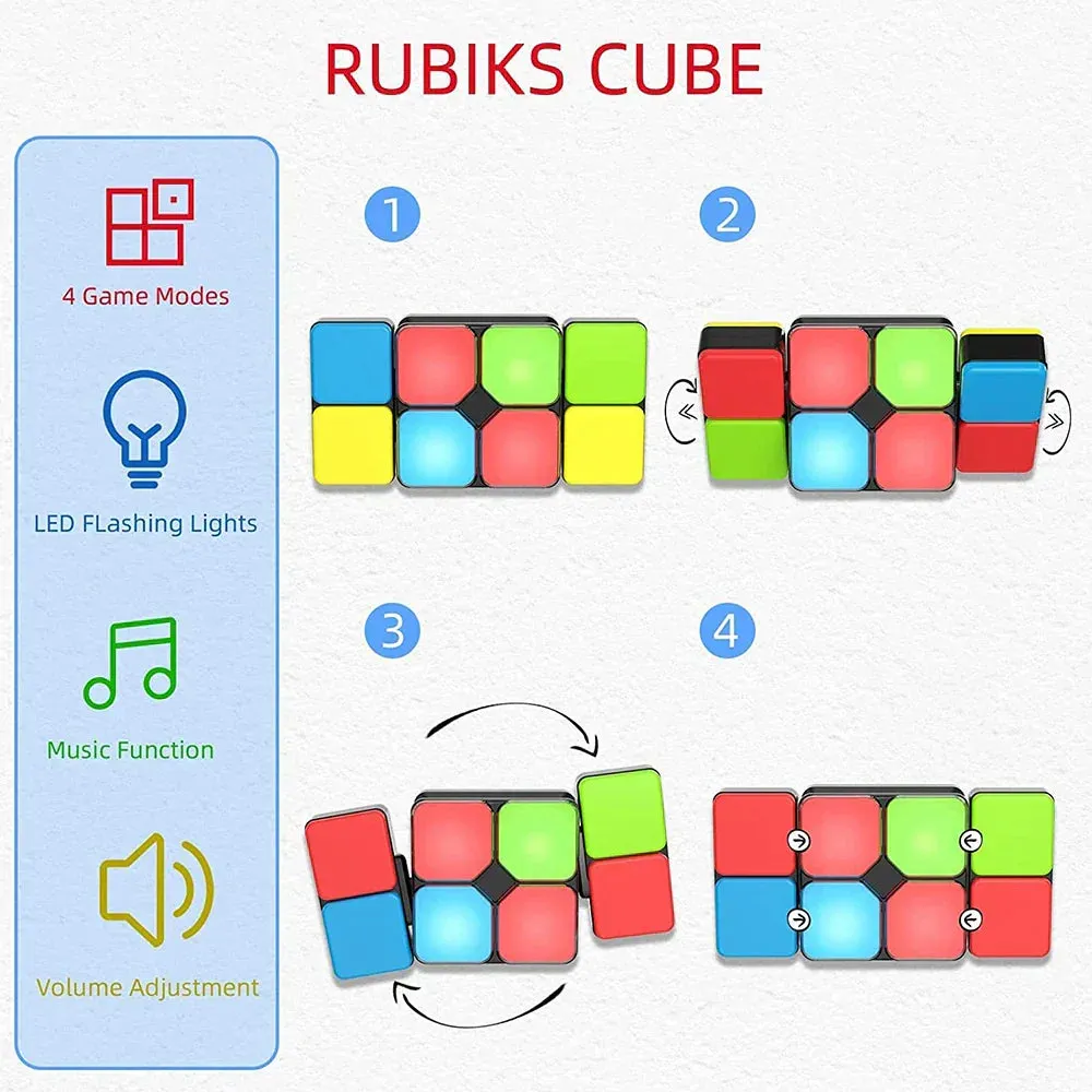 Musical Puzzle Cube - Colourful Puzzle Cube For Fun And Brain Training