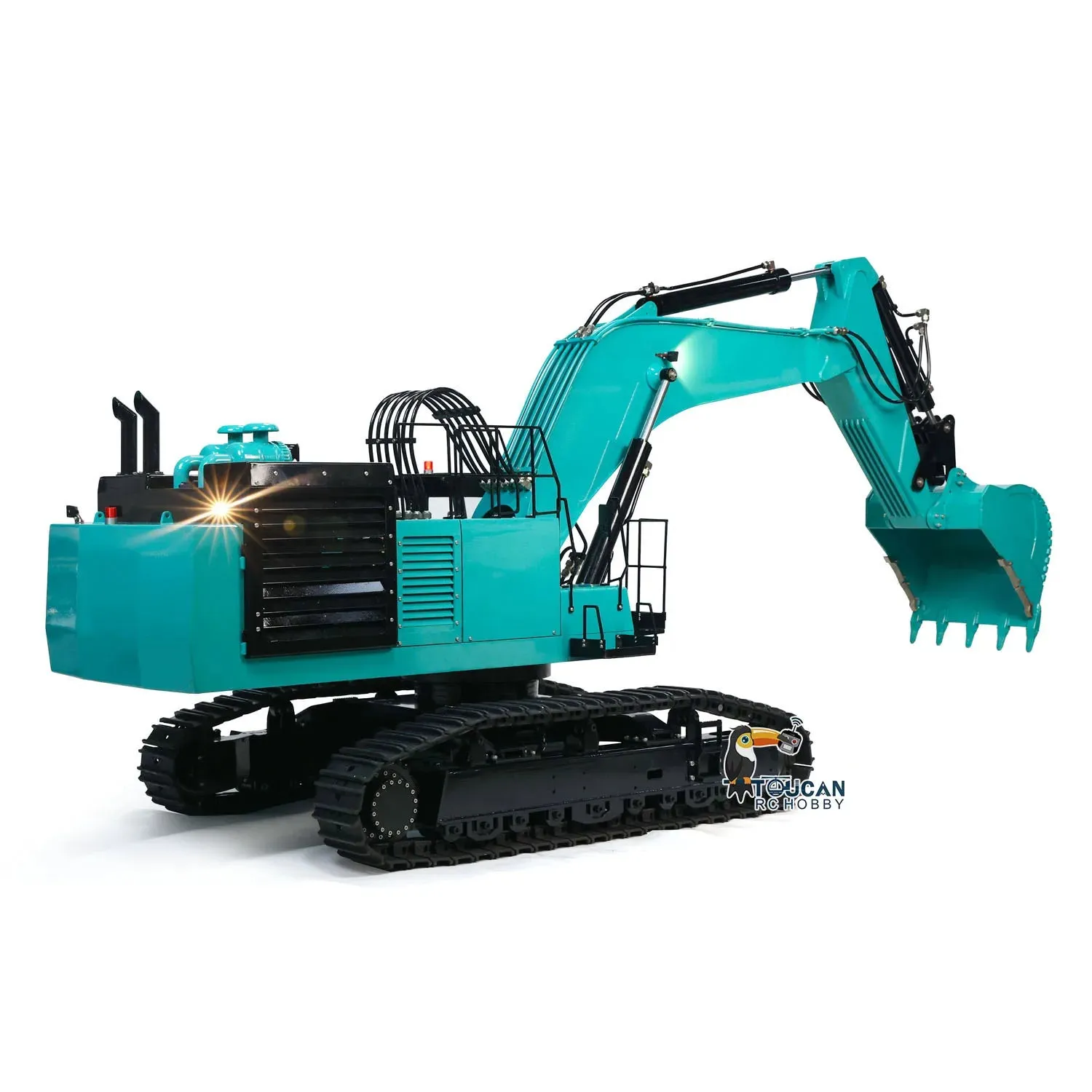 New 1/8 Scale PC1250 Huge RC Metal Hydraulic Heavy Excavator Construction Vehicle Light Machine Finished Car Trucks Vehicle Toys