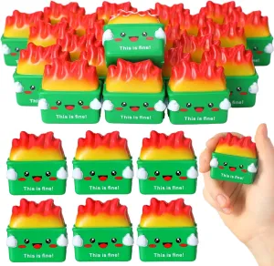 Office Stuffer Gift (Green) Leitee 48 Pcs Dumpster Stress Relief Balls Mini Dumpster Fidget Toy Stress Balls for Adults Therapy Fidget Appreciation Gifts for Office Coworker fan method Birthday Graduation 