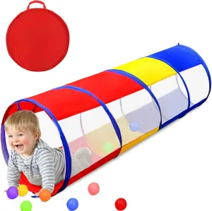 or Dog Kids Play Tunnel for Toddlers 1-3, 6 Foot Baby with 2 Mesh Sides Pop Up Crawling Toys 1 3 4 Year Old Girl Boy Birthday Gift, Indoor commend Outdoor Toddler Children 