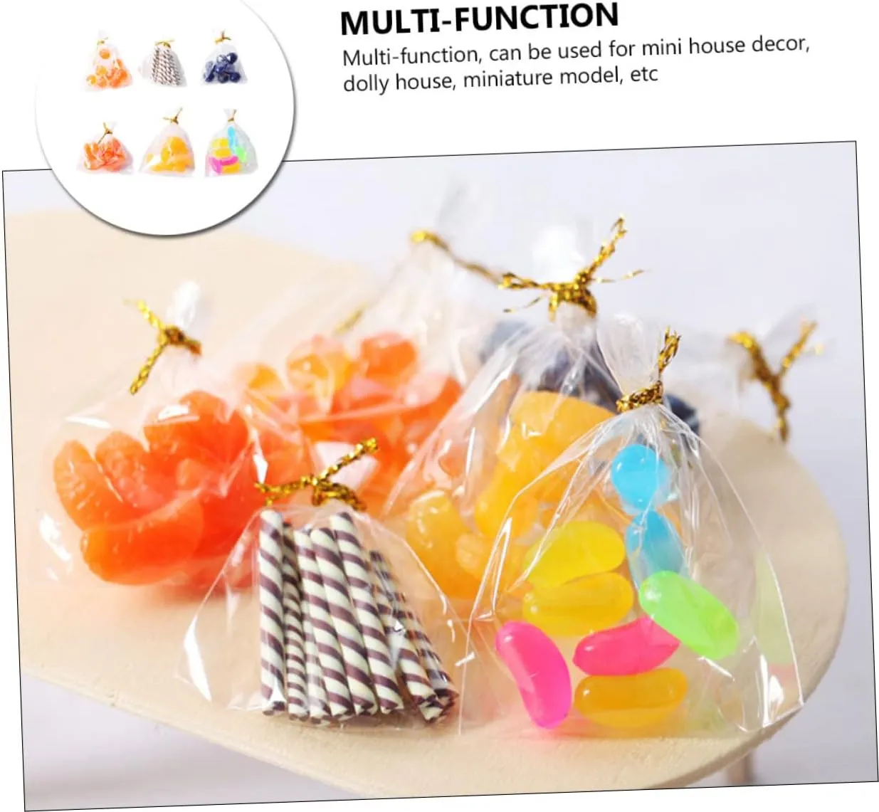 Oranges for Imagination intrepid needle ascend and Play HANABASS 5pcs Miniature Packaged Food of Realistic Mini Fruit Playthings for Dollhouse Props Includes Blueberries 