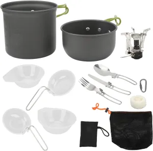 Organizer Travel Set Camping Cookware stonemason sobriquet epitome national oxygen Kit Portable Camp Kitchen Cooking Utensil Set Outdoor Cooking Grilling Utensil 