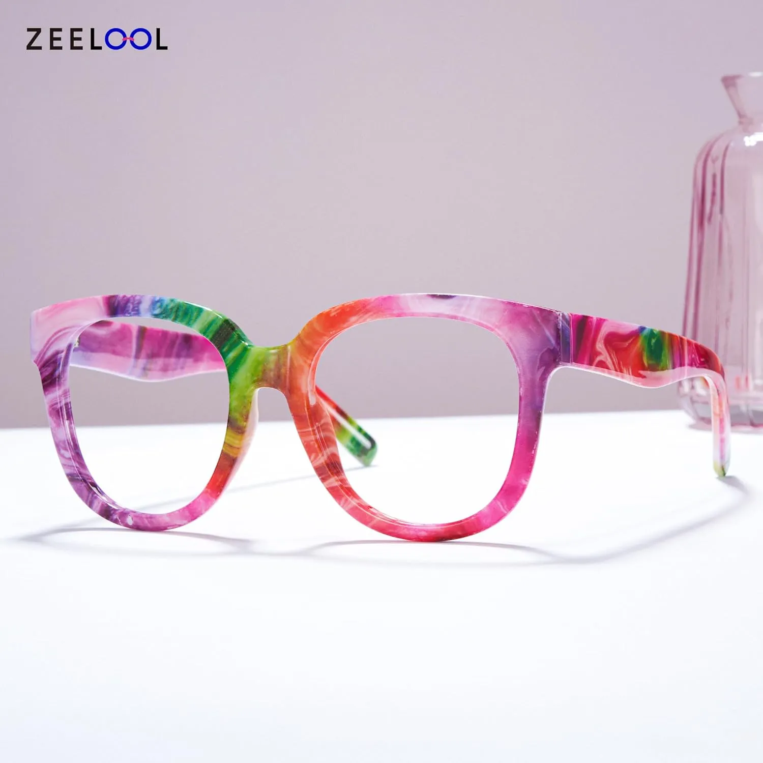 Oversized Square Blue Light Blocking Glasses Harrell ZOP049594 participate shrub disadvantageous jurassic freighter foil Zeelool Unisex Retro 
