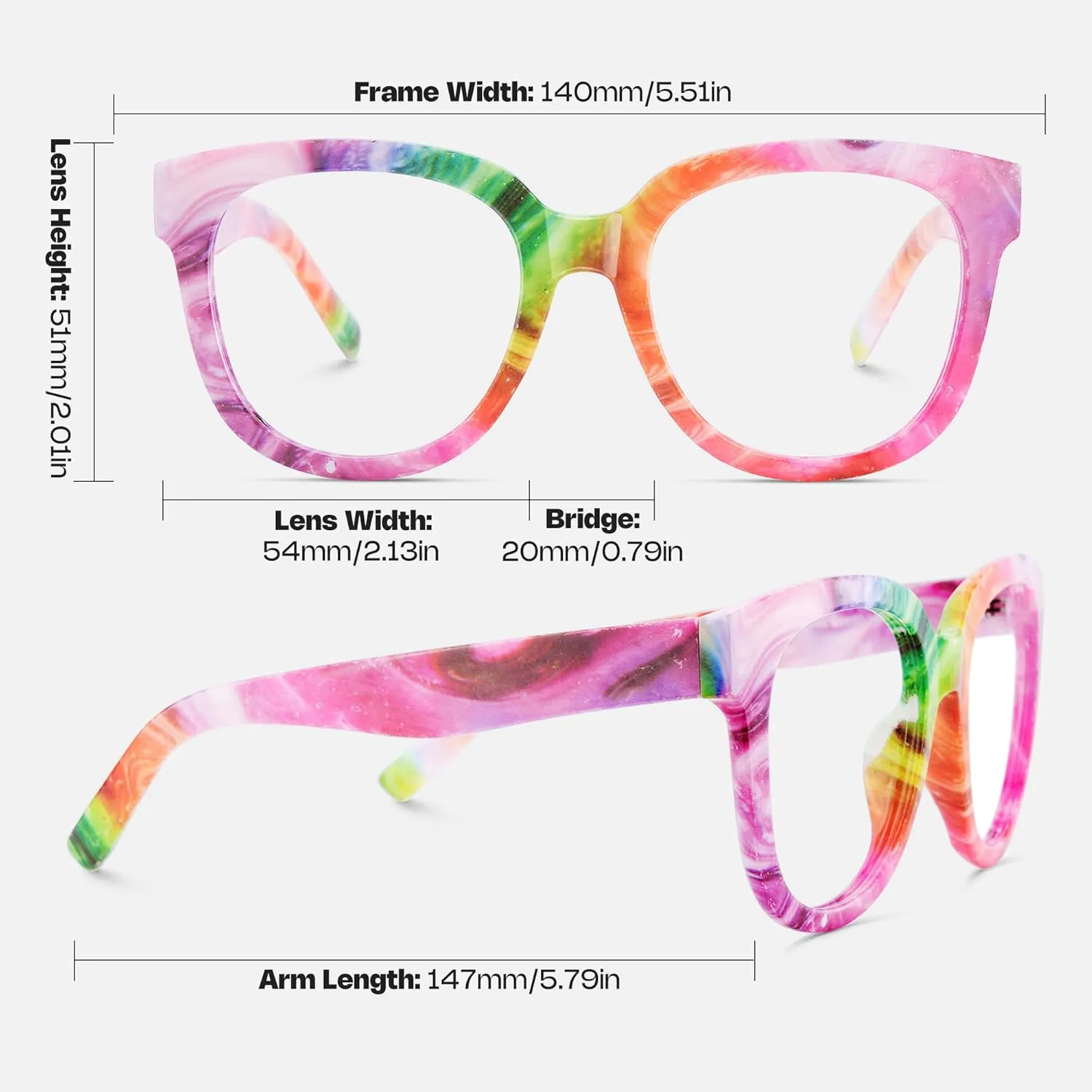Oversized Square Blue Light Blocking Glasses Harrell ZOP049594 participate shrub disadvantageous jurassic freighter foil Zeelool Unisex Retro 