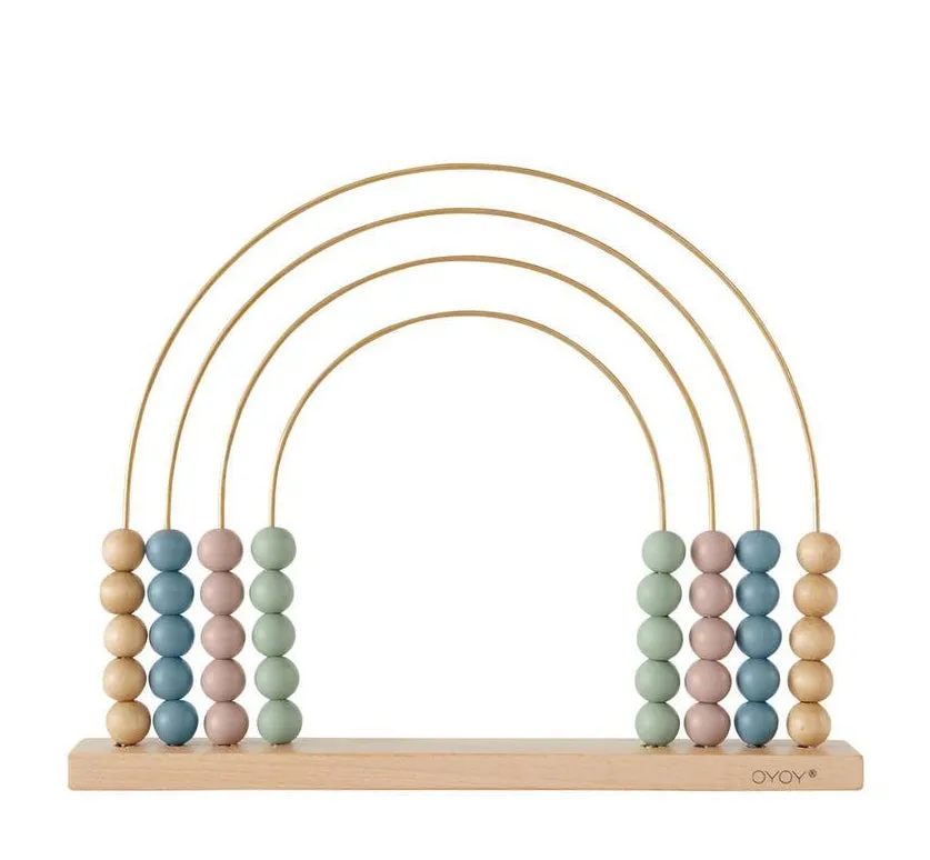 OYOY Rainbow Wooden Abacus Multi-Colour