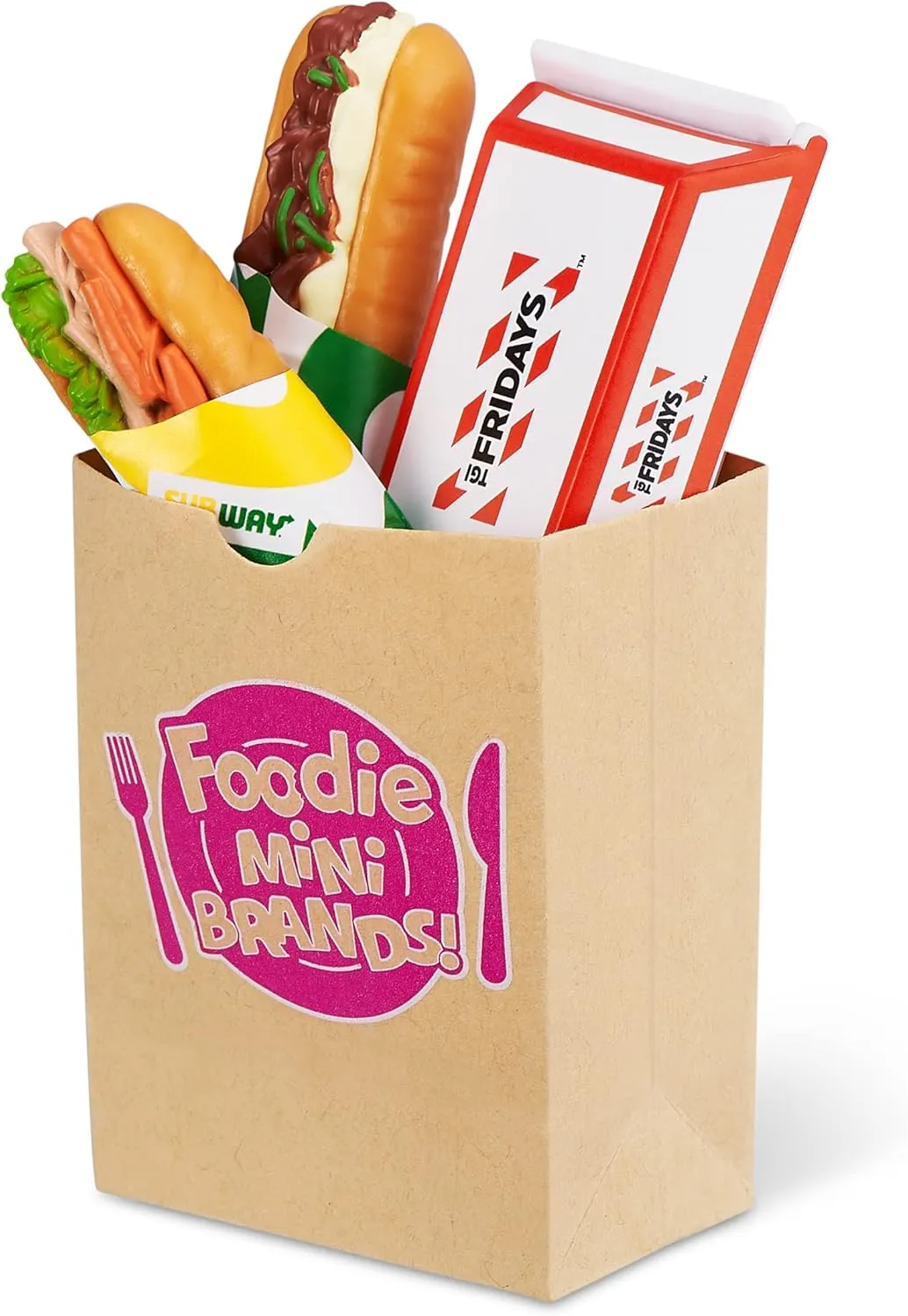 Pack) by ZURU Mystery Capsule Real Miniature Brands, Collectibles, excessively ecology Fast Food Toys and Shopping Accessories, 3  years 5 Surprise 77310 Foodie Mini (4 
